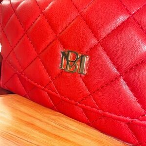 Badgley Mischka red quilted Women's wallet gift